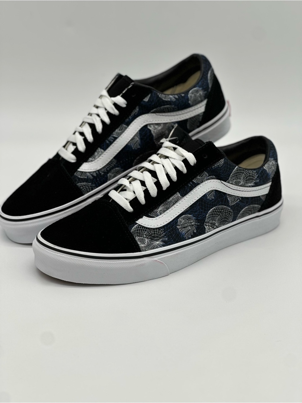 Vans Black & Navy Old Skool with White Stripe